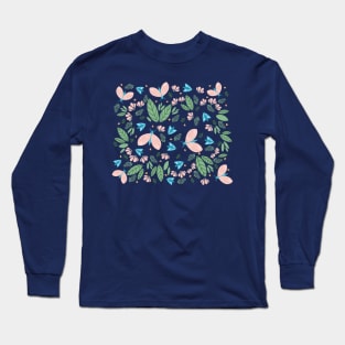 Butterflies and flowers Long Sleeve T-Shirt